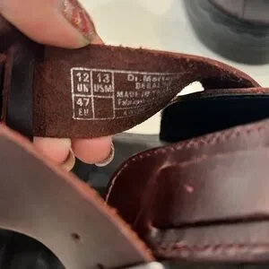 Dr MARTENS Geraldo Brown Sandals Gladiator Fisherman Men 13 missing ankle strap. Dr. Martens | Shoes | Dr Martens Geraldo Brown Sandals  main image 3